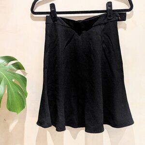 Vintage black flared skirt - size 6